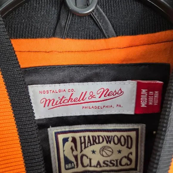 Mitchell & Ness Black NBA HWC Phoenix Suns Basketball Men's Bomber Jacket Size M - Picture 8 of 10